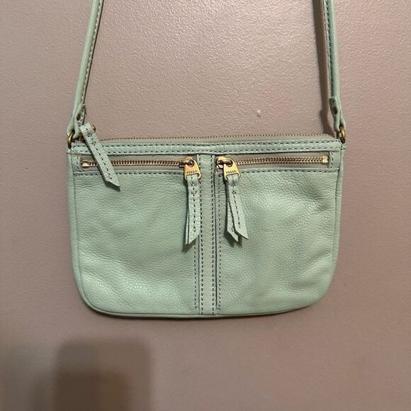 Fossil Erin Mint Green Crossbody - Picture 2 of 7